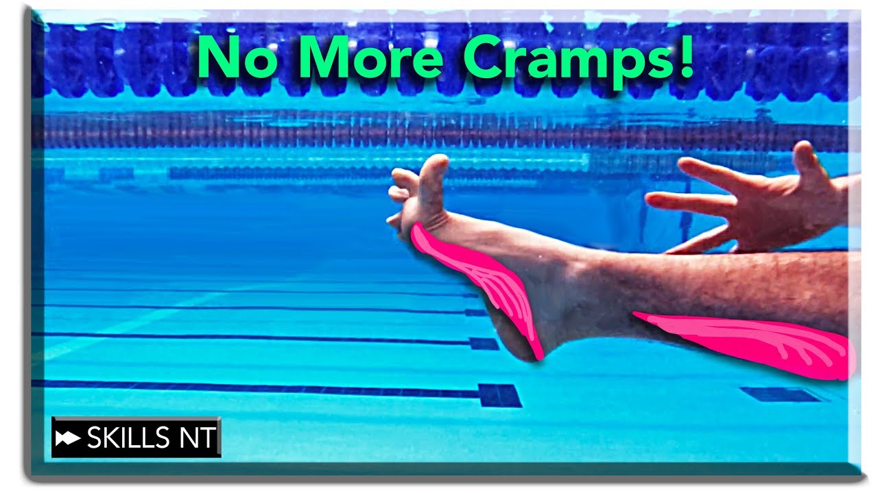 Leg cramps while swimming. How to stop them and prevent them.